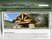 Tablet Screenshot of galenacreekvisitorcenter.org